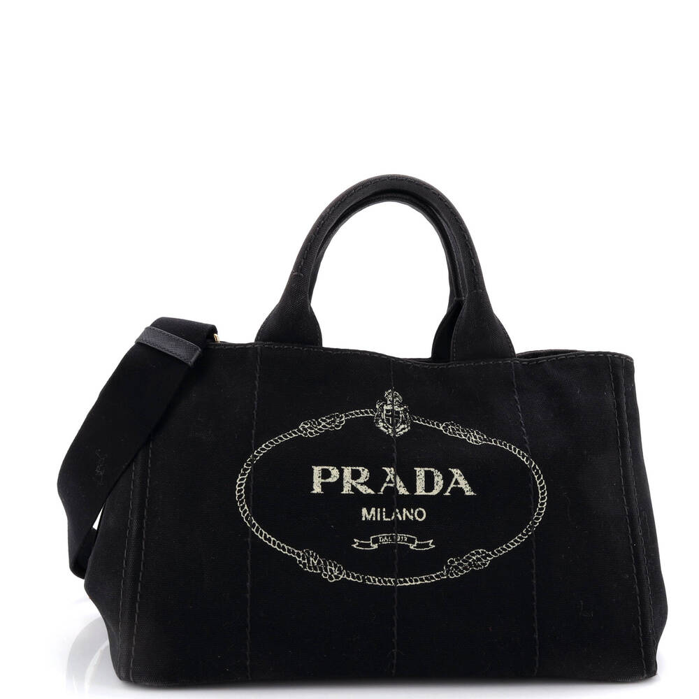 Prada Canapa Convertible Tote Canvas #238965P89B